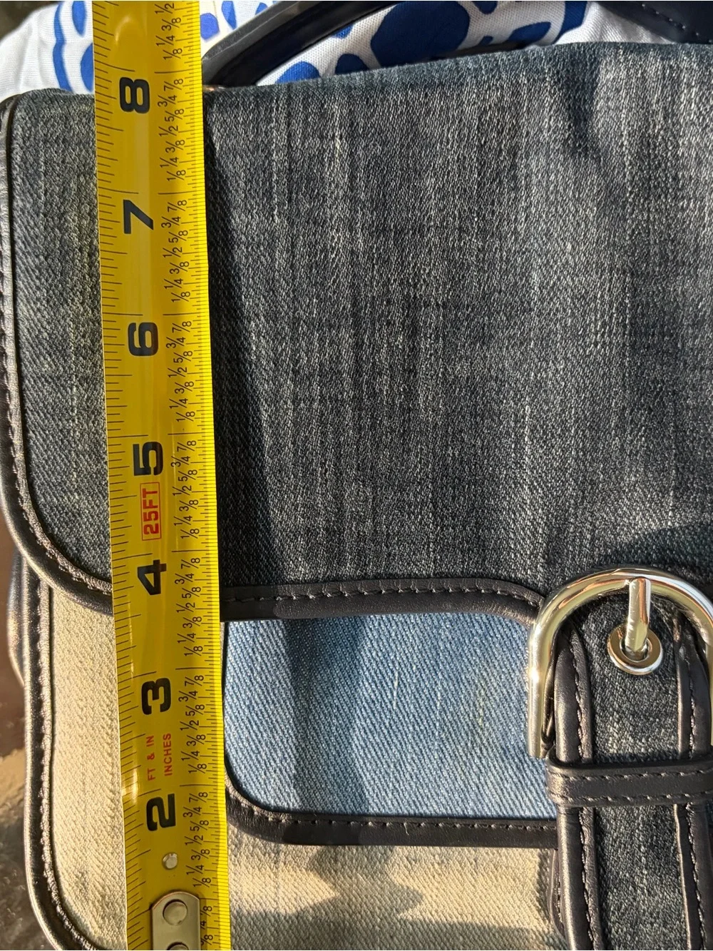 NWOT Michael Kors Cooper Large Denim School Satchel
